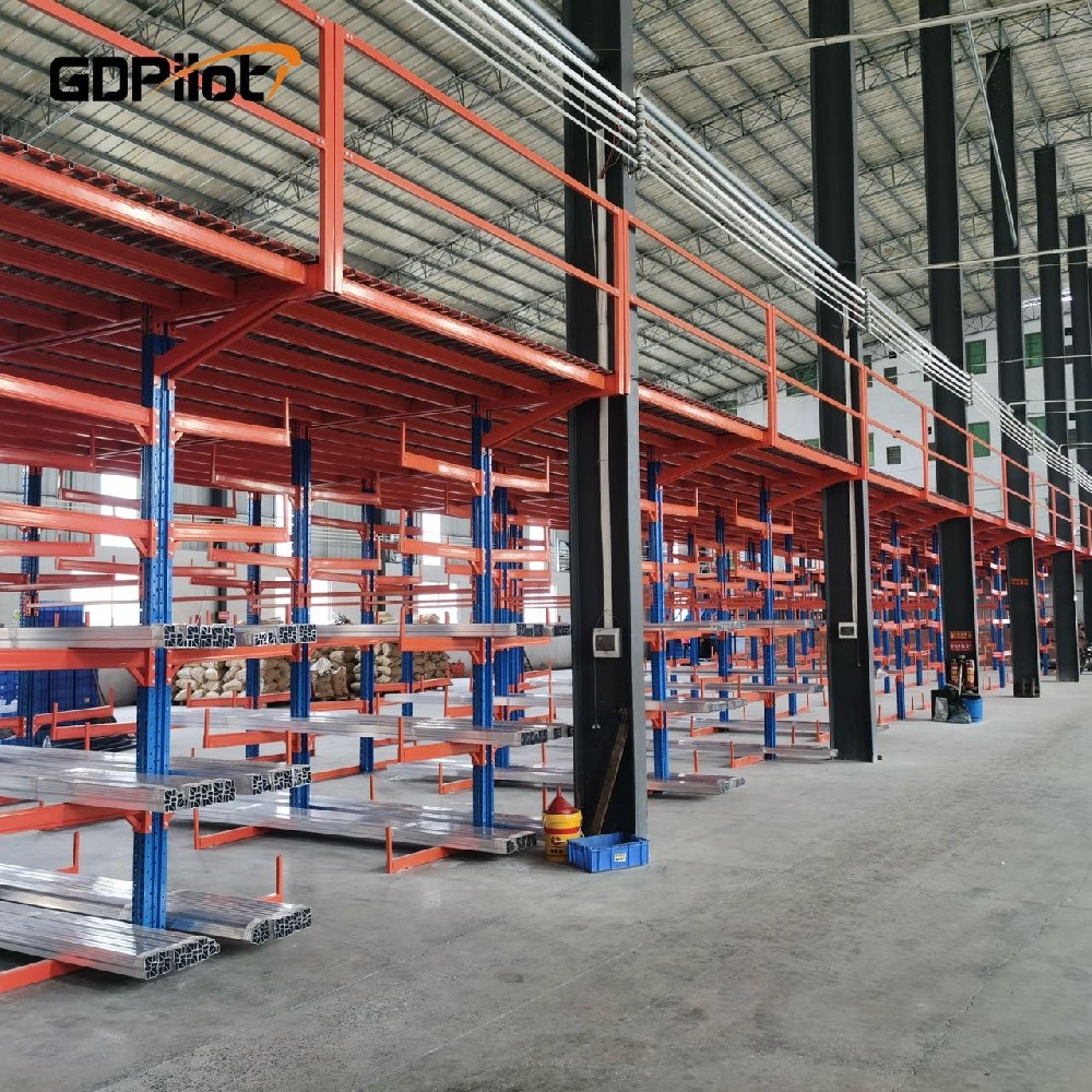 No-Pallet Cantilever Racking Industrial Open Storage System For Long Irregular Materials